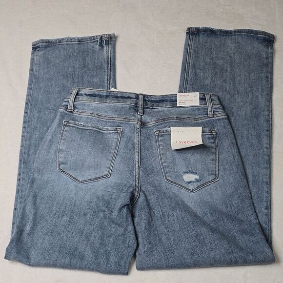 1469 NWT Lovervet By Vervet Tummy Control Top Mid Rise Wide Leg Sz 29/9 - Picture 9 of 11